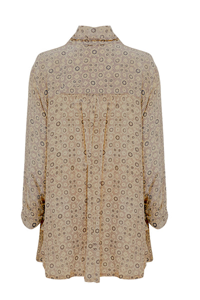 Oyster Silk Artist Smock