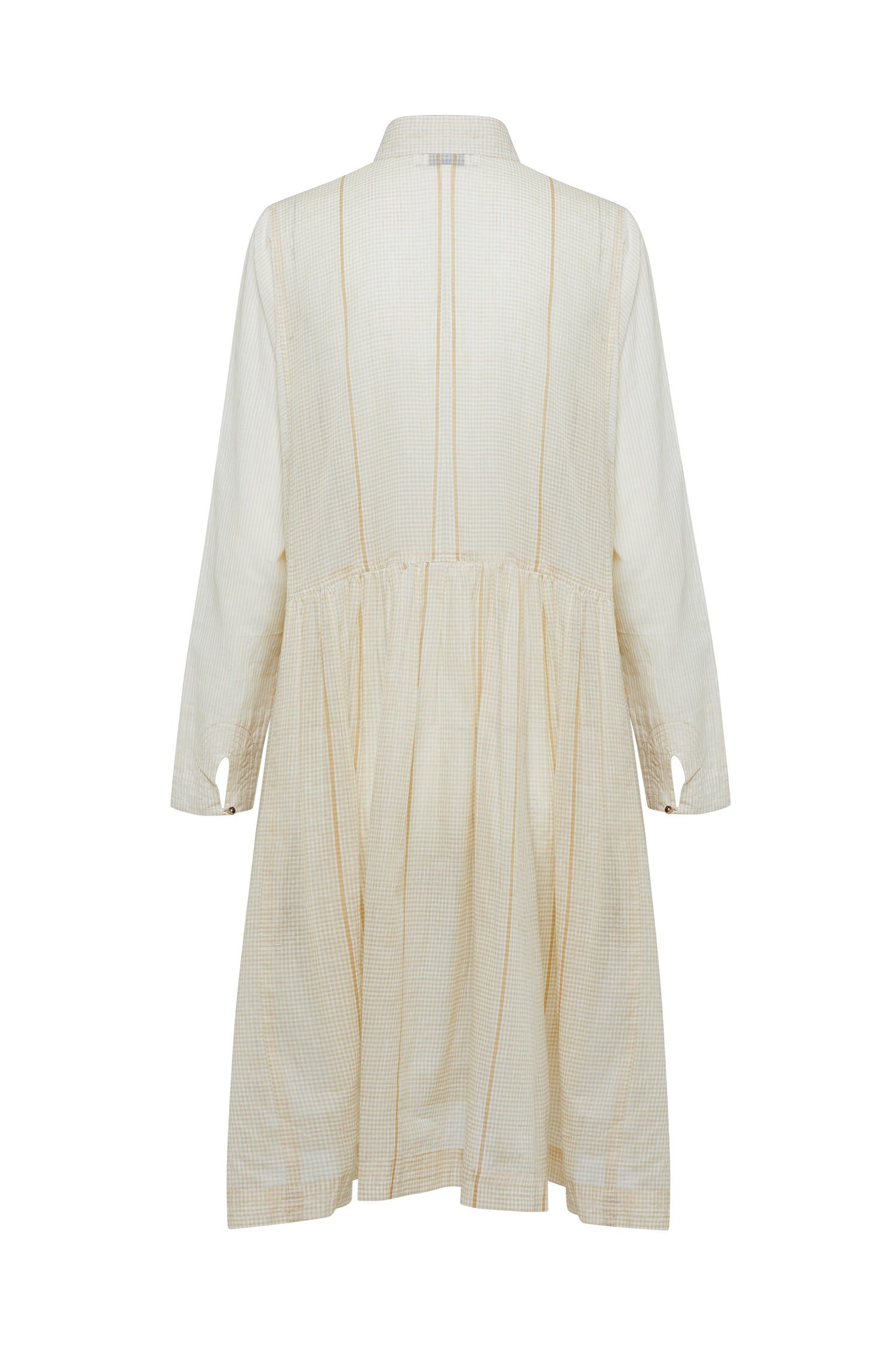Wheat/White Smock Dress