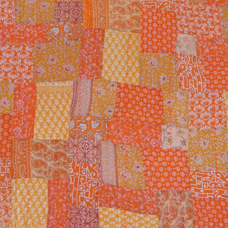 Cumquat Vintage Sari Quilt