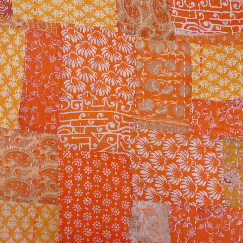 Cumquat Vintage Sari Quilt