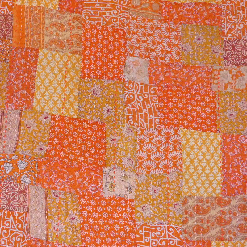 Cumquat Vintage Sari Quilt