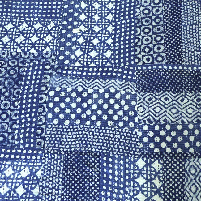 Indigo Mud Resist Dots