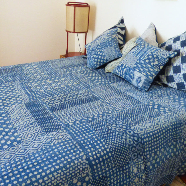 Indigo Mud Resist Dots