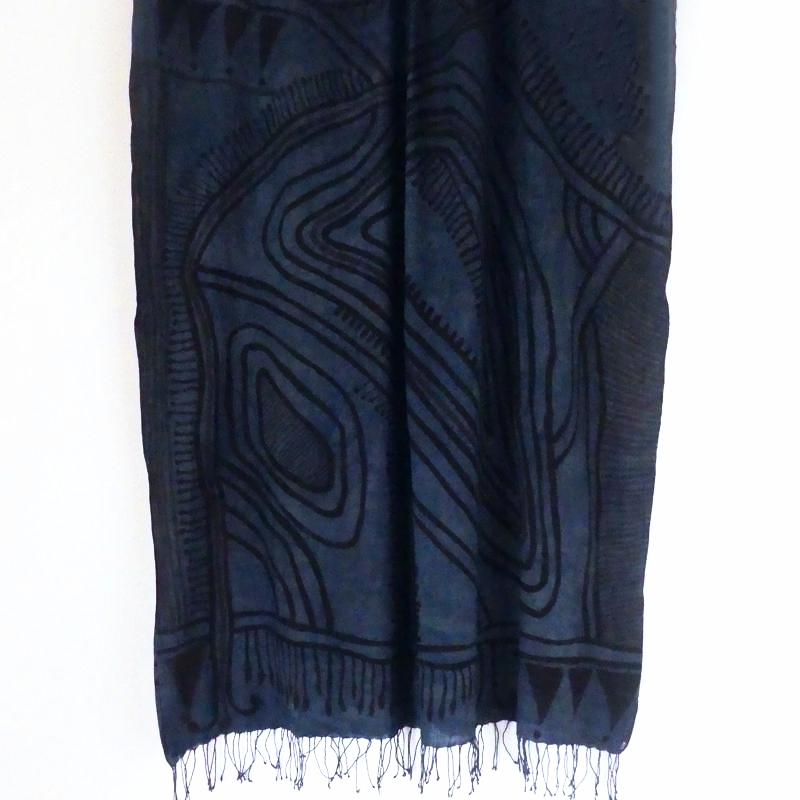 Inky Indigo Shawl