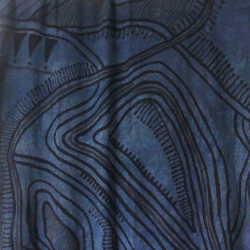 Inky Indigo Shawl