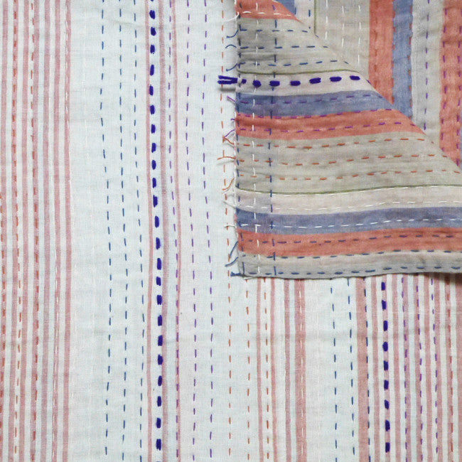 Ochre and Indigo Quilt