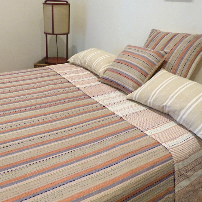 Ochre and Indigo Quilt