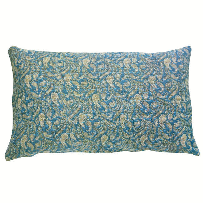 Prussian Paisley cushion (2)