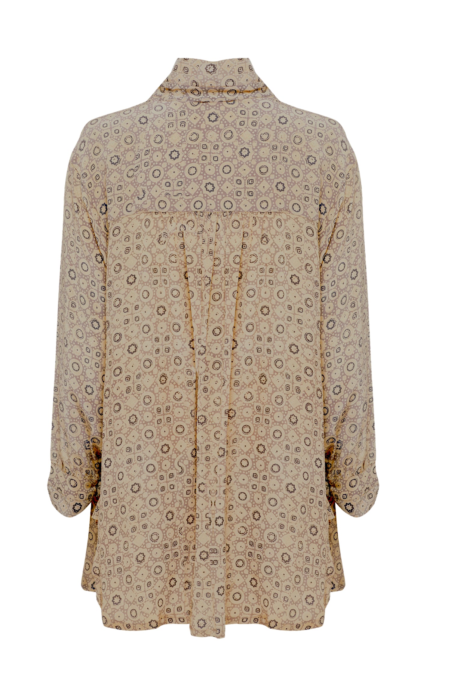 Oyster Silk Artist Smock