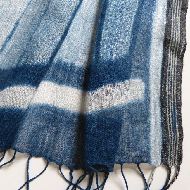 Indigo Shibori Stripe