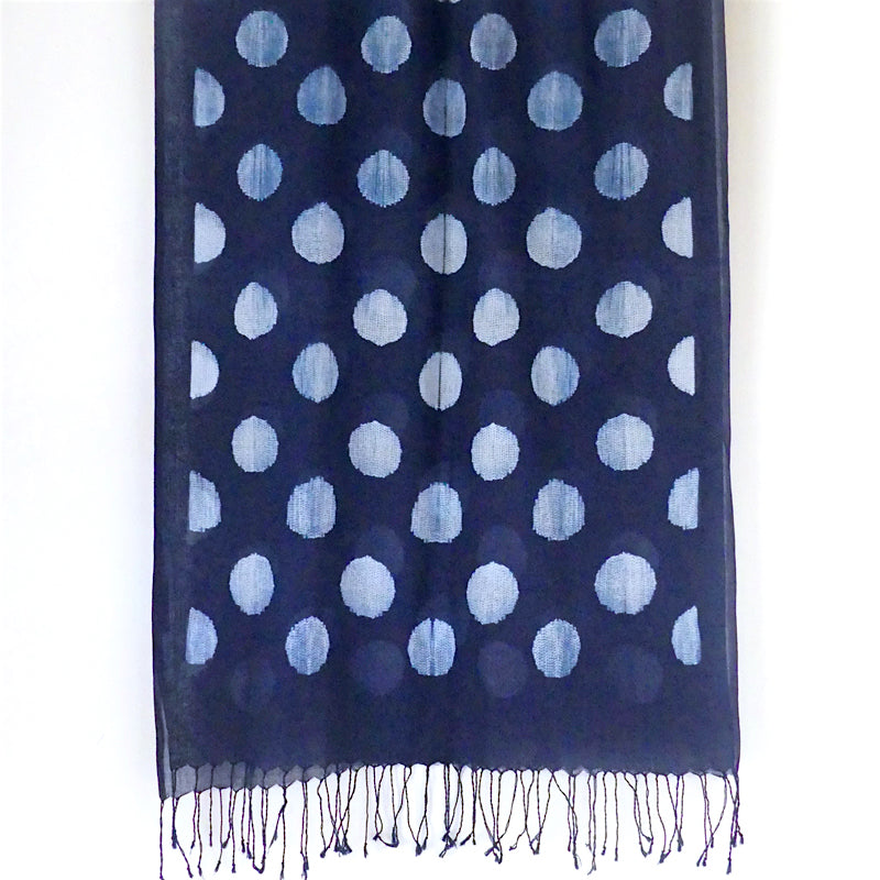 Shibori Indigo Scarf